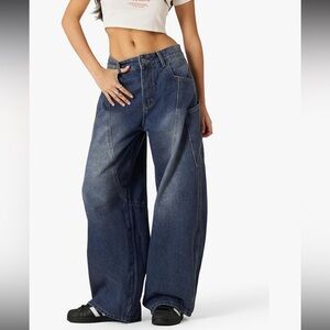 Aelfric Eden Big Pocket Barrel Loose Baggy Wide Leg Jean 26